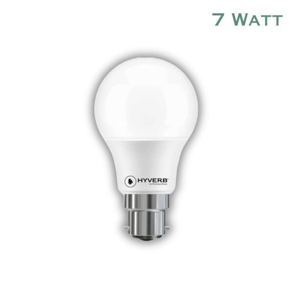 HYVERB 7W LED Light Bulb| Cool Day Light (6500K) |Energy Efficient| 4kv Surge Protection |100 Lumens per watt, B22