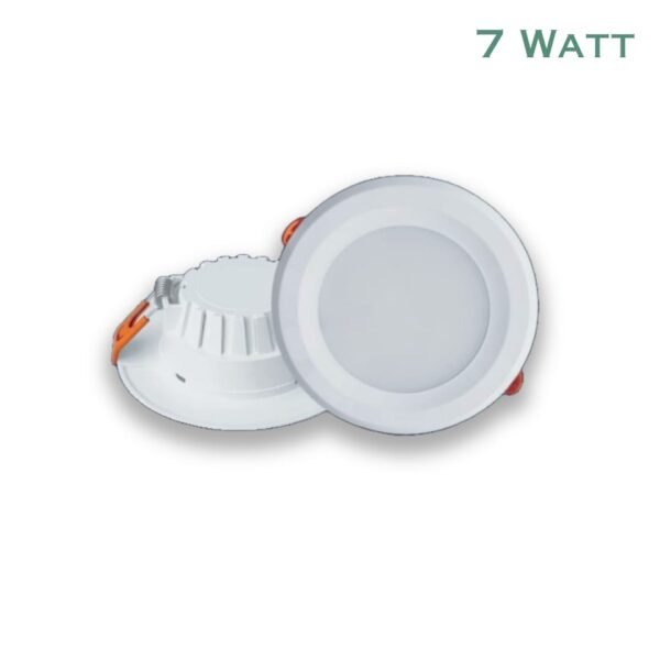 HYVERB 7 Watts LED (Natural White) Jelly Downlight | Long life | High Brightness | 110 Lumens/watt | 4KV Surge Protections |Focus LED Jelly Downlight for Ceiling | Dustproof Modern, for Living Room, Bathroom, Balcony, Corridor, kitchen, Drawing Room, Etc.