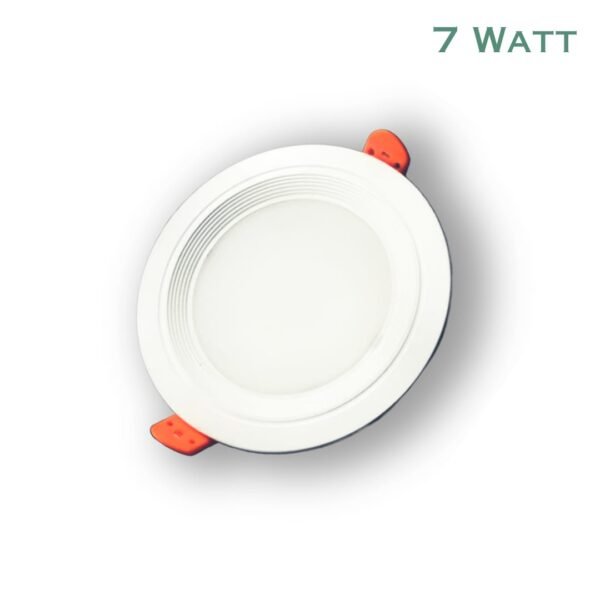 HYVERB 7 Watts LED Super Jelly Downlight | ‘HPF Driver Based’ Long life | High Brightness | 110 Lumens/watt | 4KV Surge Protections | LED Super Jelly Ceiling Downlight | for Living Room, Bathroom, kitchen, Drawing Room, Etc.